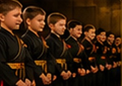 Members lined up in uniform at a grading